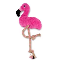 Becothings Beco Plush Toy - Flamingo -Hondenspullen Series Winkel becothings beco plush toy flamingo 2