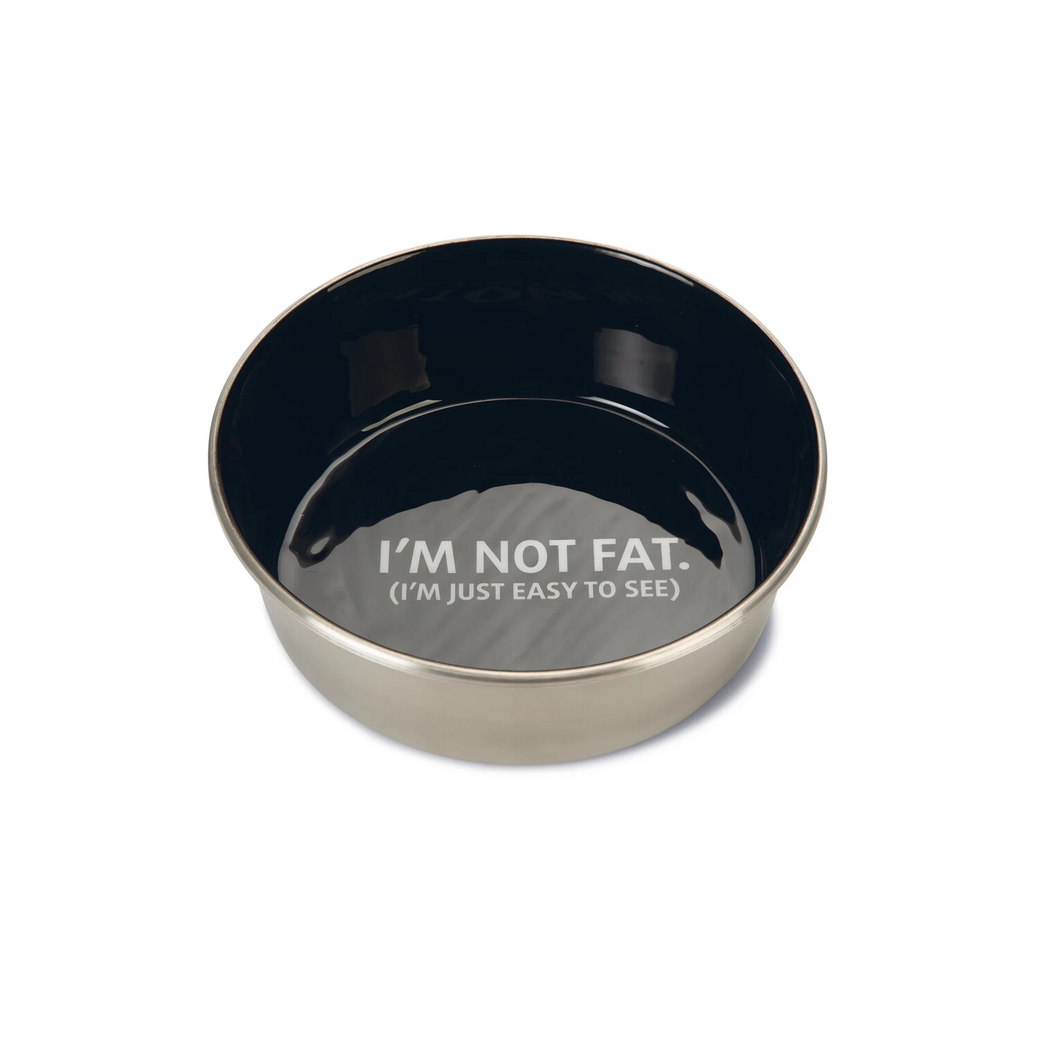 Beeztees Beeztees RVS Voerbak Not Fat - Zwart 1 Beeztees Beeztees RVS Voerbak Not Fat - Zwart