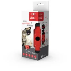 Eat Slow Live Longer Feed And Treat Roller - Rood - S - 16,5 X ø 7 Cm -Hondenspullen Series Winkel eat slow live longer feed and treat roller rood s 2
