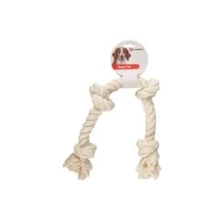 Flamingo Flostouw Jack - Katoen - Wit XXL - 4 Knopen - 60 Cm -Hondenspullen Series Winkel flamingo flostouw jack katoen wit xxl 4 knopen 60 2