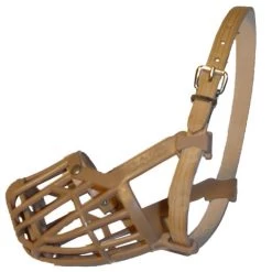 Hondenspullen Series Winkel -Hondenspullen Series Winkel gebr de boon boon plastic muilkorf met leren band 1