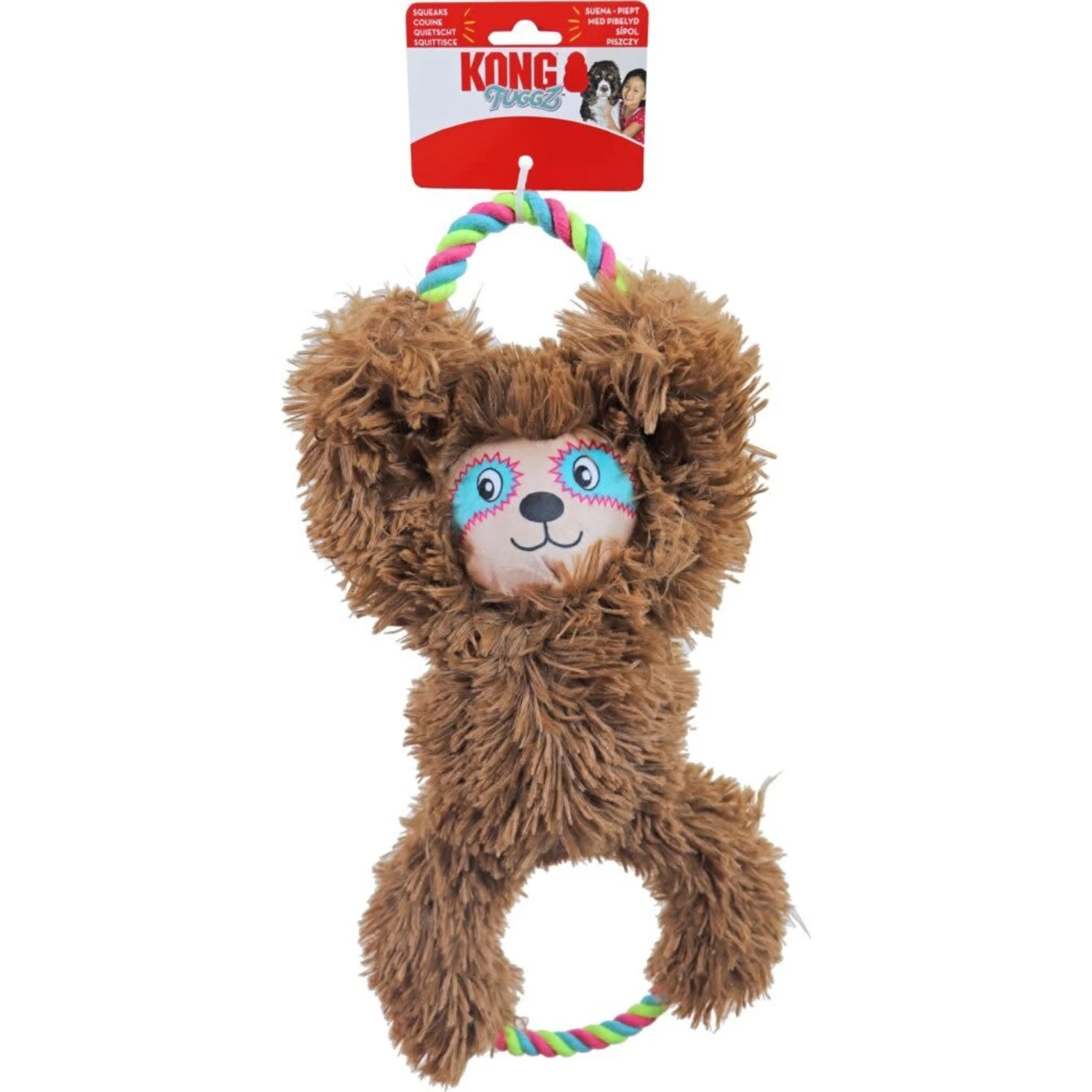 Kong Kong Tuggz Sloth XL - Bruin - 53x24x9 Cm 1 Kong Kong Tuggz Sloth XL - Bruin - 53x24x9 Cm