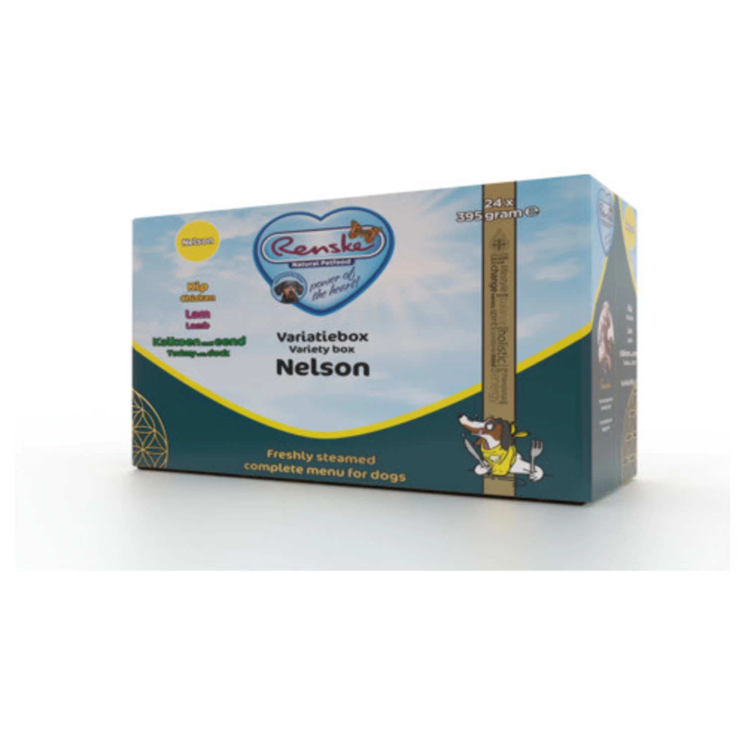 Renske Renske Vers Gestoomd Vlees - Multidoos 24x 395 Gram 1 Renske Renske Vers Gestoomd Vlees - Multidoos 24x 395 Gram