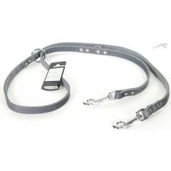 Tijssen Hondenriem Multi Vetleer Grijs