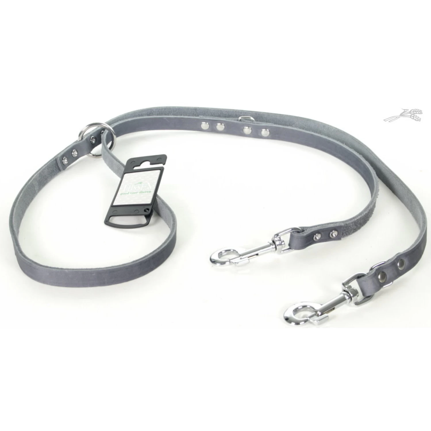 Tijssen Hondenriem Multi Vetleer Grijs 1 Tijssen Hondenriem Multi Vetleer Grijs