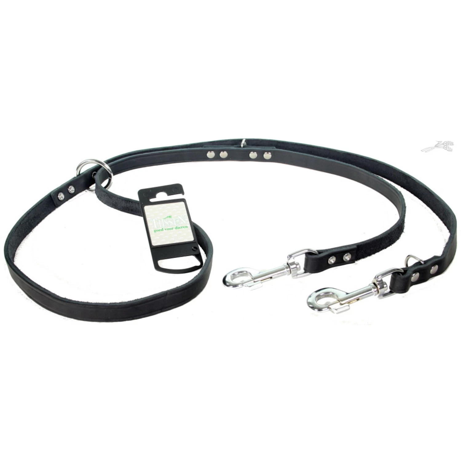 Tijssen Hondenriem Multi Vetleer Zwart 1 Tijssen Hondenriem Multi Vetleer Zwart