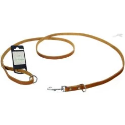 Tijssen Hondenriem Vario Vetleer Cognac