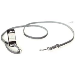 Tijssen Hondenriem Vario Vetleer Grijs