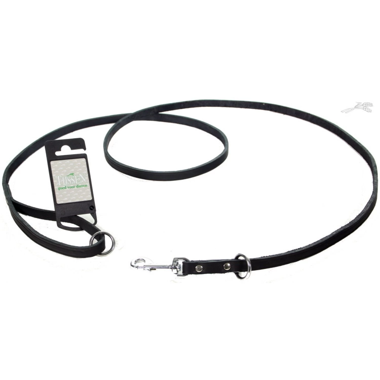 Tijssen Hondenriem Vario Vetleer Zwart 2 Tijssen Hondenriem Vario Vetleer Zwart - Afbeelding 2