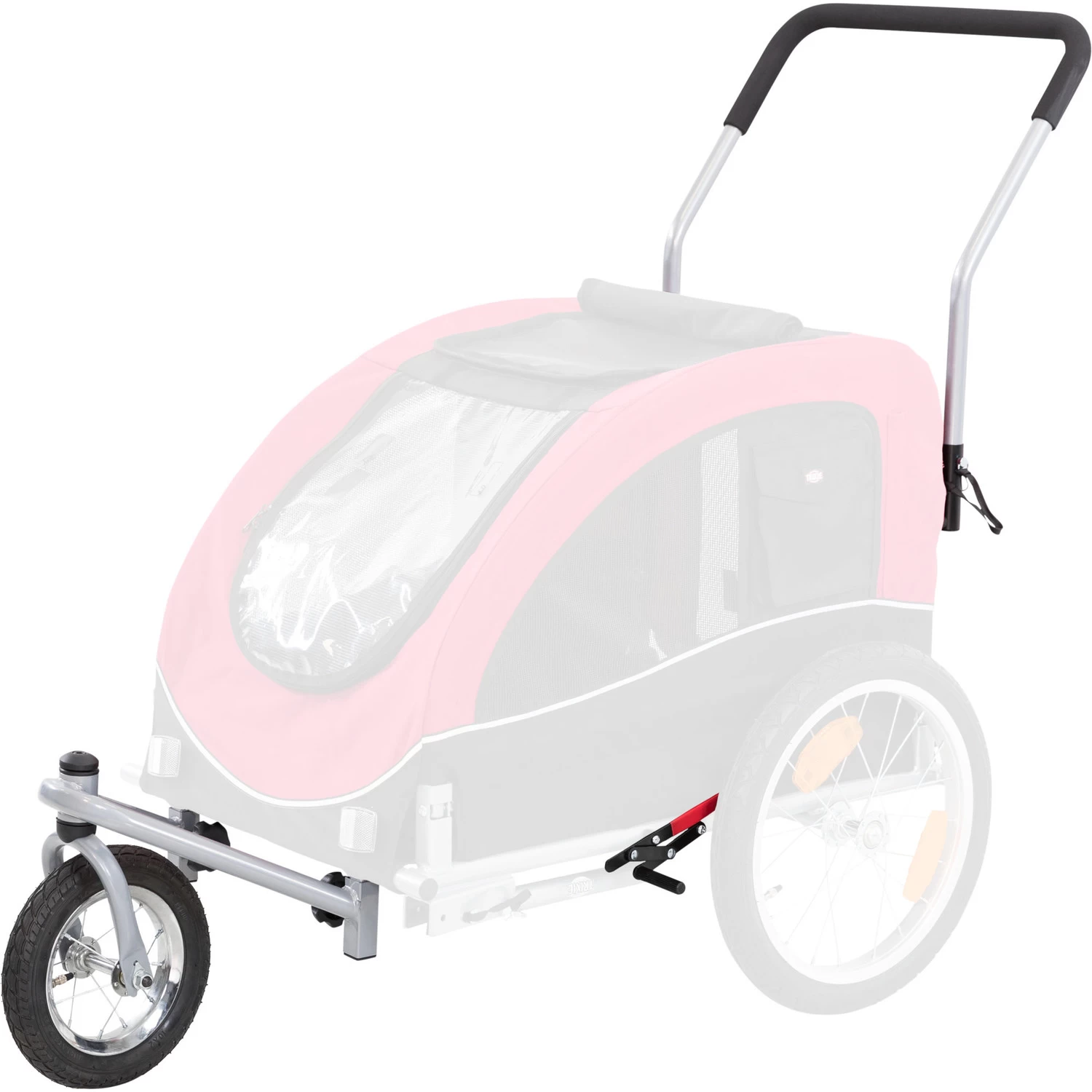 Trixie Trixie Fietskar Frontwiel En Handvat Voor Jogger Ombouw 1 Trixie Trixie Fietskar Frontwiel En Handvat Voor Jogger Ombouw
