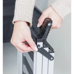 Trixie Trixie Hondenloopplank Telescopisch - 40x78-175 Cm - 6.8 Kilo - Zwart-grijs -Hondenspullen Series Winkel trixie trixie hondenloopplank telescopisch 40x78 1 2